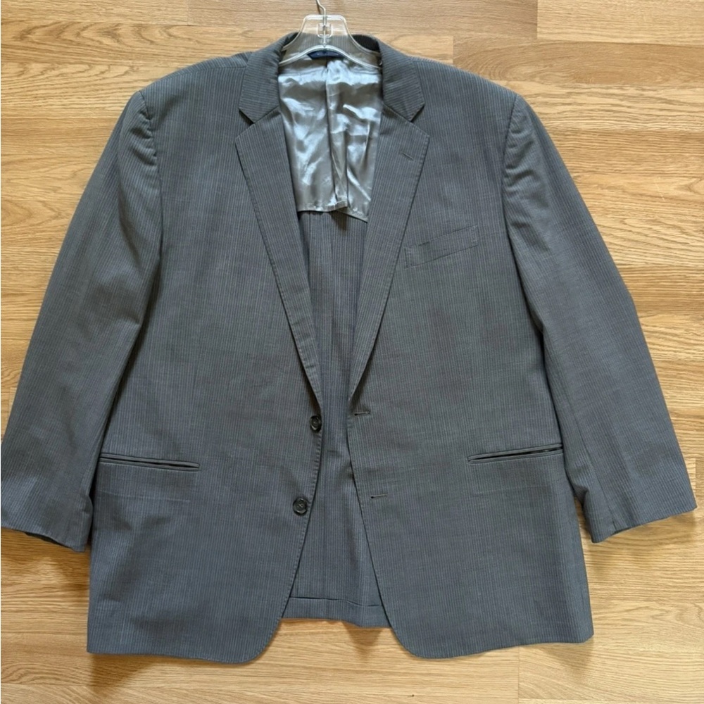 Brooks Brothers Regent-Fit Blazer 48R REDA Wool Brookscool grey Sport Coat.